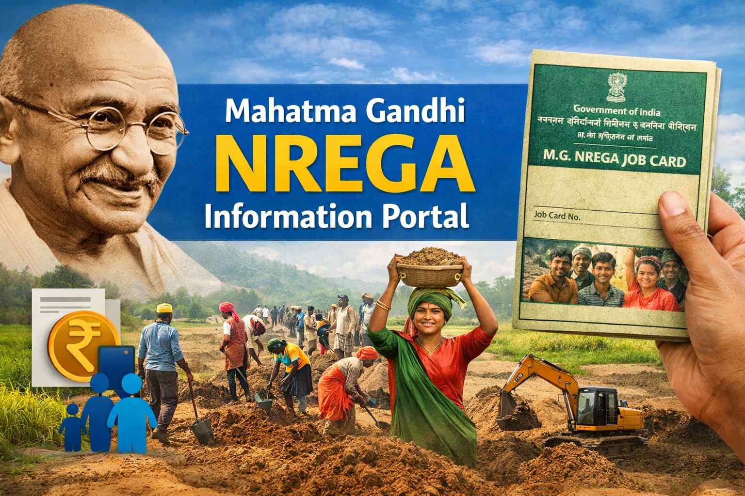 Mahatma Gandhi NREGA Information Portal Banner
